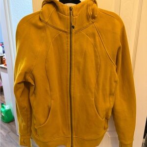Lululemon Scuba Yellow Zip-Up Hoodie
